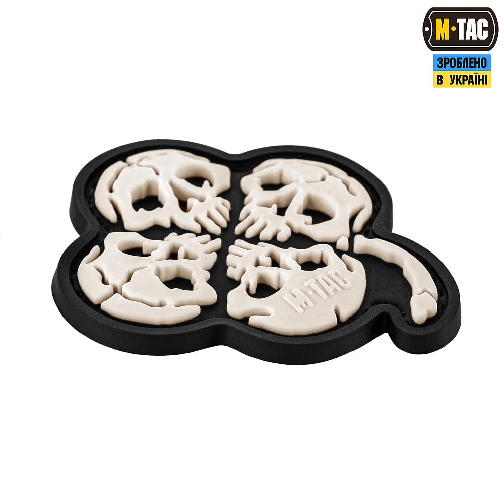 M-Tac Patch Clover with Skull 3D PVC