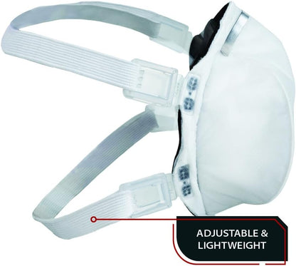 Parcil Safety NIOSH-Approved N100 ProSeal Disposable Respirator Mask - Advanced Filtration, Comfort Fit - Protects Against Particulates, Dust, and Contaminants - Industrial Grade