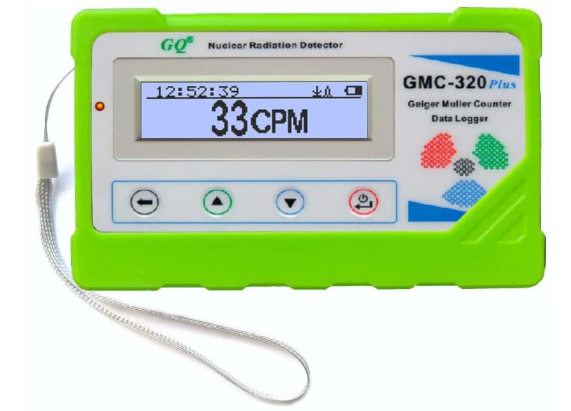 GQ 300S Geiger Counter Nuclear Radiation Detector Dosimeter for Beta, Gamma, X-Ray Portable Radiation Monitor Geiger Counter (Silicone case)