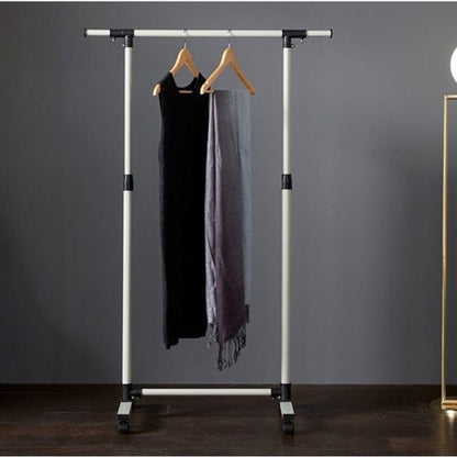 Short hanger, used for hanging heavy-duty rolling hangers with bottom racks and wheels for clothes