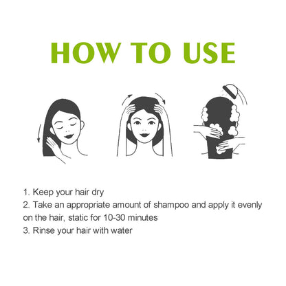 HOEGOA Hair Dye Shampoo, Gentle Hair Moisturizing Hair Fast Easy Coloring Lasting Hair Cream