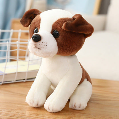 Simulation dog Maltese plush toy Bichon Frise doll Labrador Tibetan Mastiff birthday gift