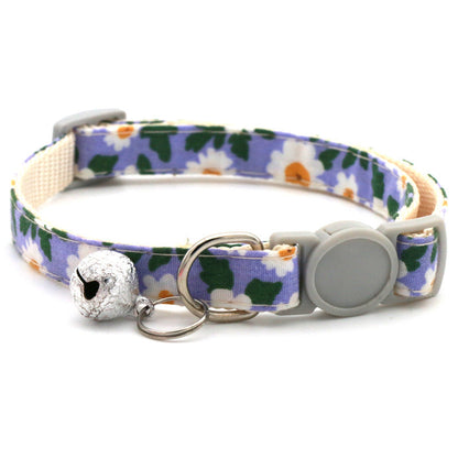 Pet Bandana Pet Collar Daisy Small Floral Sunflower Triangle Scarf for Cats and Dogs