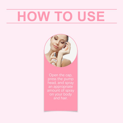 Body Hair Perfume Spray Body Skin Hair Long-Lasting Fresh Fragrance Spray