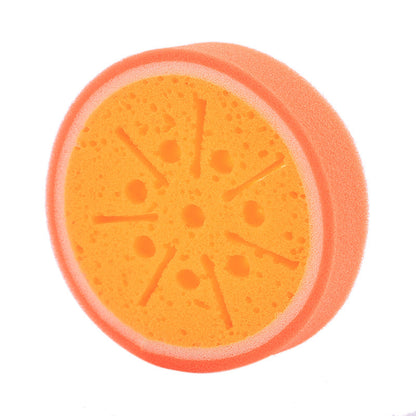 Fruit Sponge Dish Washing Brush Non-Stick Oil Kitchen Compressed Sponge Wipe Printing Household Brush Bowl Bath Absorbent Cotton