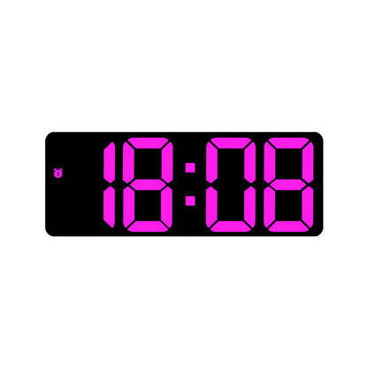 Simple Style LED Electronic Alarm Clock Battery and Plug-in Dual-use Timepiece Yida Time