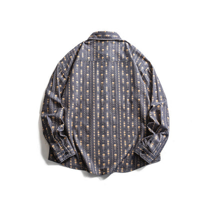 Striped long sleeved shirt for men and women