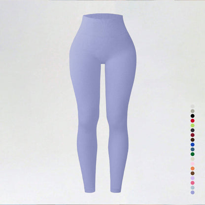 Threaded autumn and winter yoga pants seamless fitness pants high waisted sports yoga clothes leggings
