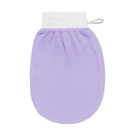 Medium fine sand, viscose fiber, silk like scrub gloves, shower towels, and special scrub mud that does not harm the skin
