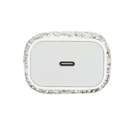Diamond studded phone charger US standard PD20W phone charger suitable for Apple phone fast charging head