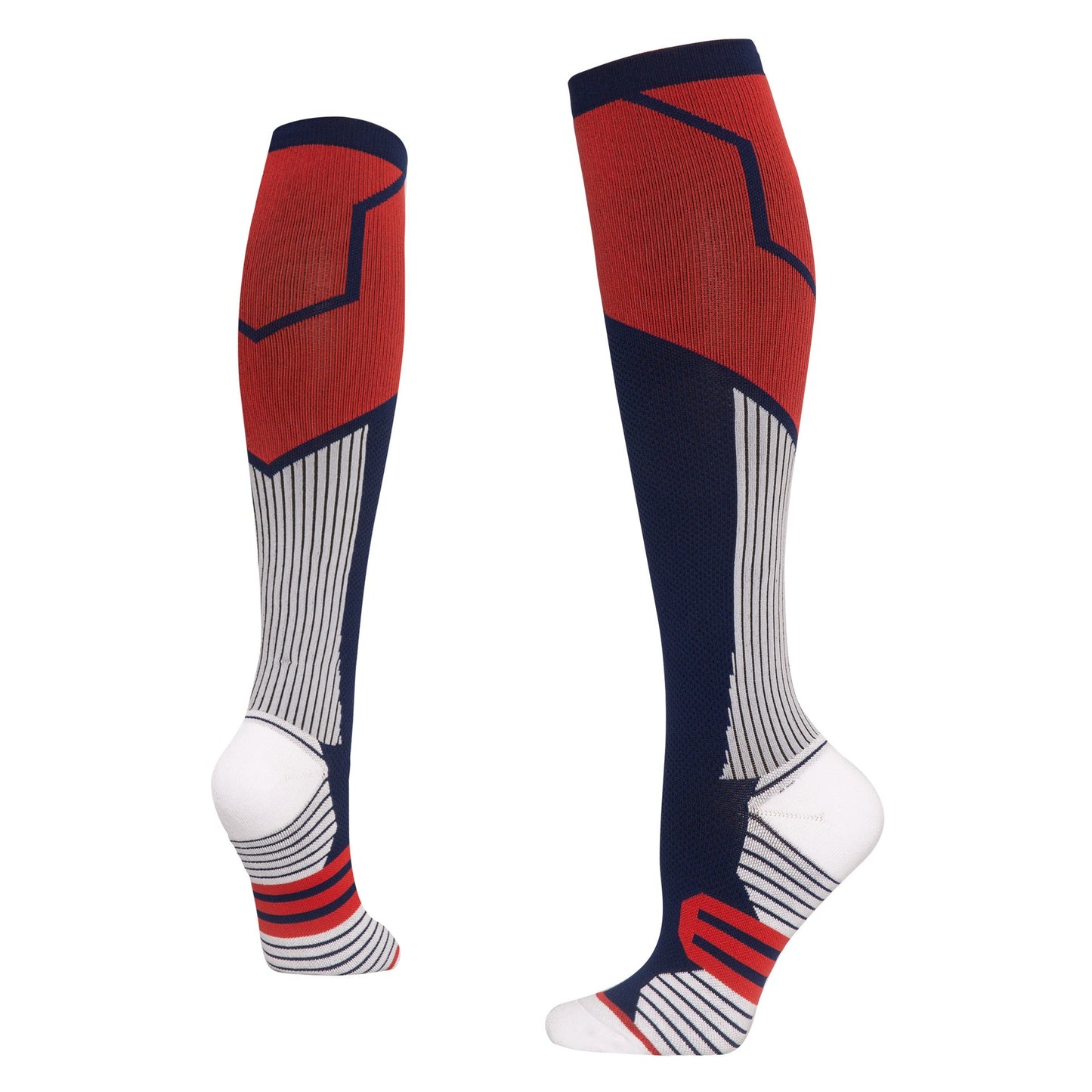 Outdoor sports pressure socks, women's long tube skipping rope fitness calf socks, second grade gradient elastic compression socks