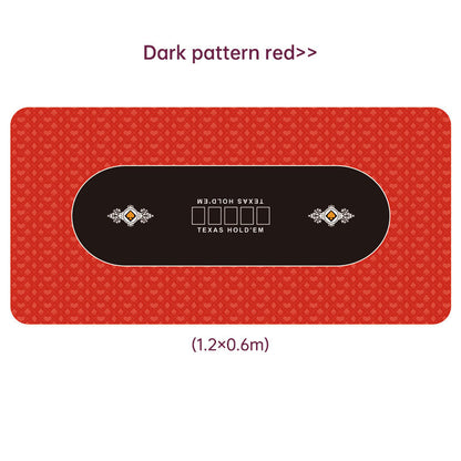 Dezhou playing card pad tablecloth table cushion square round chip rubber cushion playing card table top cushion