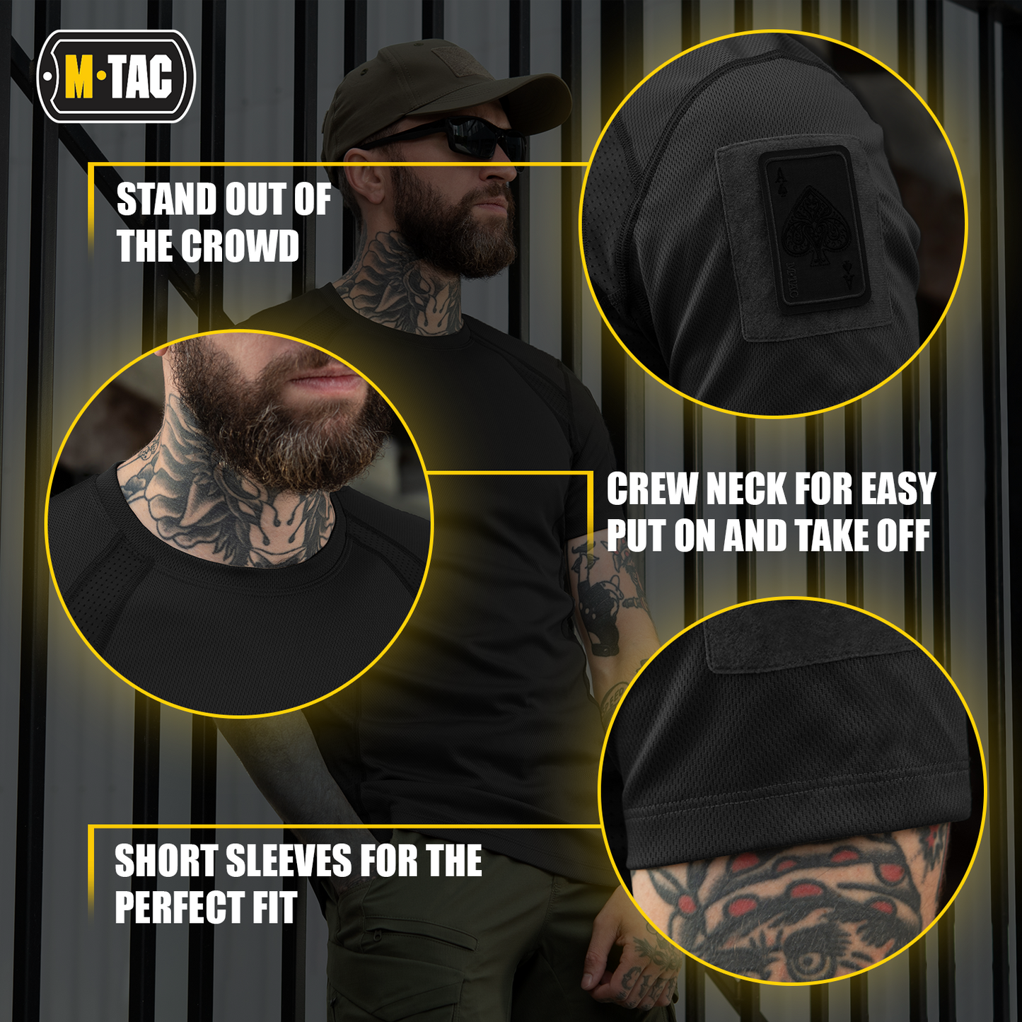 M-Tac T-Shirt Athletic Tactical Gen II with Loop Panels (Set of 3)