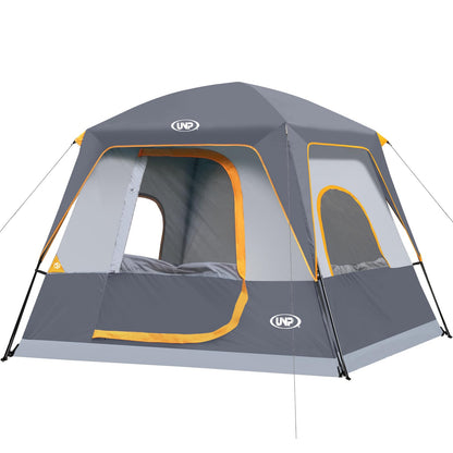 UNP 2/4/6/8 Person Tent, Portable Cabin Tent, Camping Tent 4-Person Easy Set Up, Waterproof with Top Rainfly for Outdoor Camping/Hiking | Easy Set Up, Waterproof, Top Rainfly