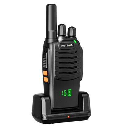 Retevis H-777 Walkie Talkies Rechargeable, 2 Way Radios Long Range, Portable FRS Two-Way Radios, Short Antenna, LED Flashlight, for Adults Family Outdoor (3 Pack)
