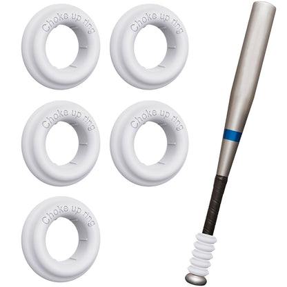MIPREZT 5 Packs Baseball Bat Grip Choke Up Rings Choke Ring Baseball Softball Teeball Tball Bat Choke Up Ring Bat Knob Baseball Bat Accessories
