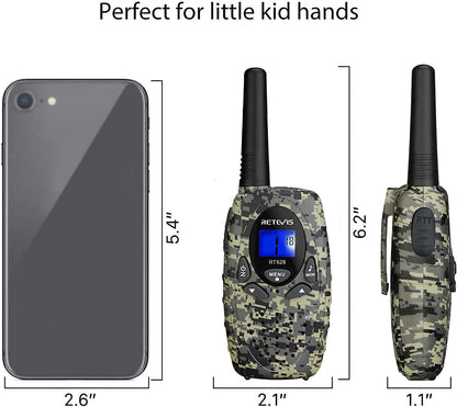 Retevis RT628 Walkie Talkies for Kids,Toys Gifts for 6-12 Years Old Boys Girls,Long Range 2 Way Radio 22CH VOX,Birthday Gift,Family Walkie Talkie for Camping Hiking Indoor Outdoor