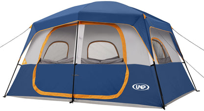UNP 2/4/6/8 Person Tent, Portable Cabin Tent, Camping Tent 4-Person Easy Set Up, Waterproof with Top Rainfly for Outdoor Camping/Hiking | Easy Set Up, Waterproof, Top Rainfly