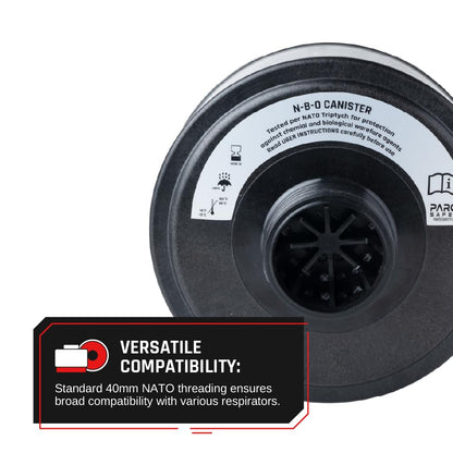 ST-100X Military Grade Full Face Respirator Mask with Advanced Air Filtration - For Chemical, Smoke, and Particulate Protection in Emergency Situations