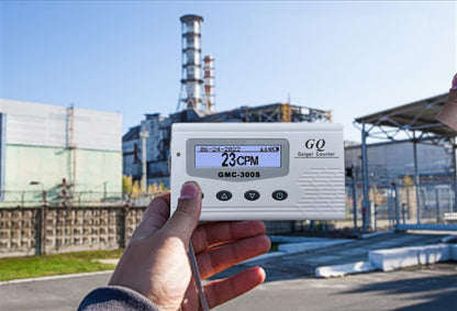 GQ 300 Series Geiger Counter Nuclear Radiation Detector Dosimeter for Beta, Gamma, X-Ray Portable Radiation Monitor with Real-Time Data Data Logging (GQ-300S)