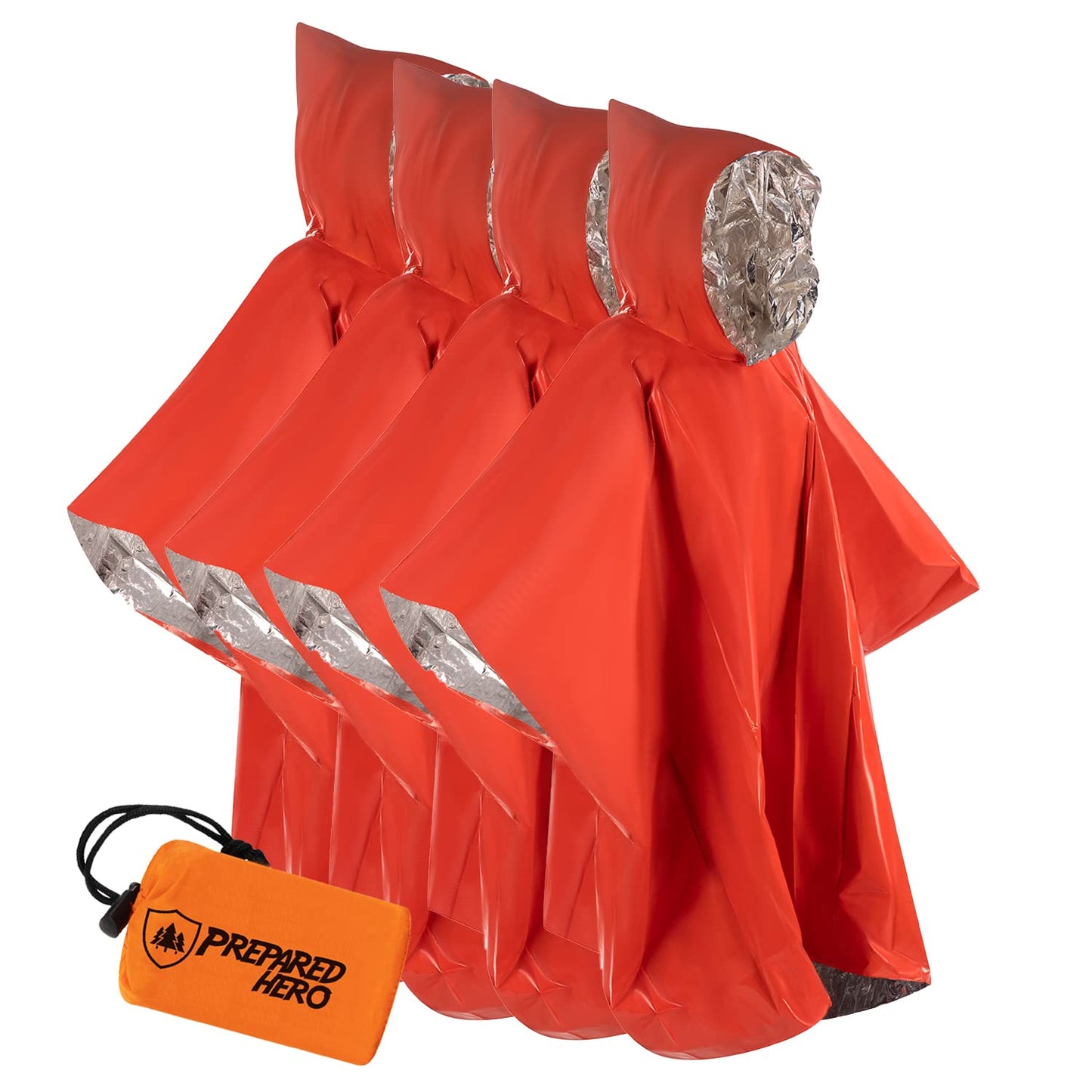 Hero Prepared Survival Tool Poncho for Camping, Heat Insulation