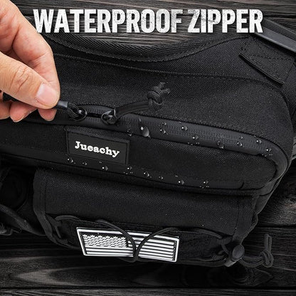 Jueachy Chest Bag For Men: Tactical Chest Vest Fits Most Pistols Chest Rig EDC Pouch Pack for Running,Hiking,Travel