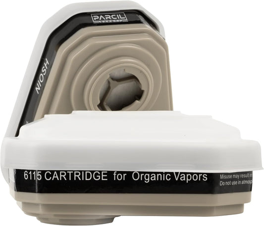 Parcil Distribution ProGuard NIOSH Approved OV / P95 Filter Cartridge Set - Bayonet Style Combination Organic Vapor Particulate Chemical Filters