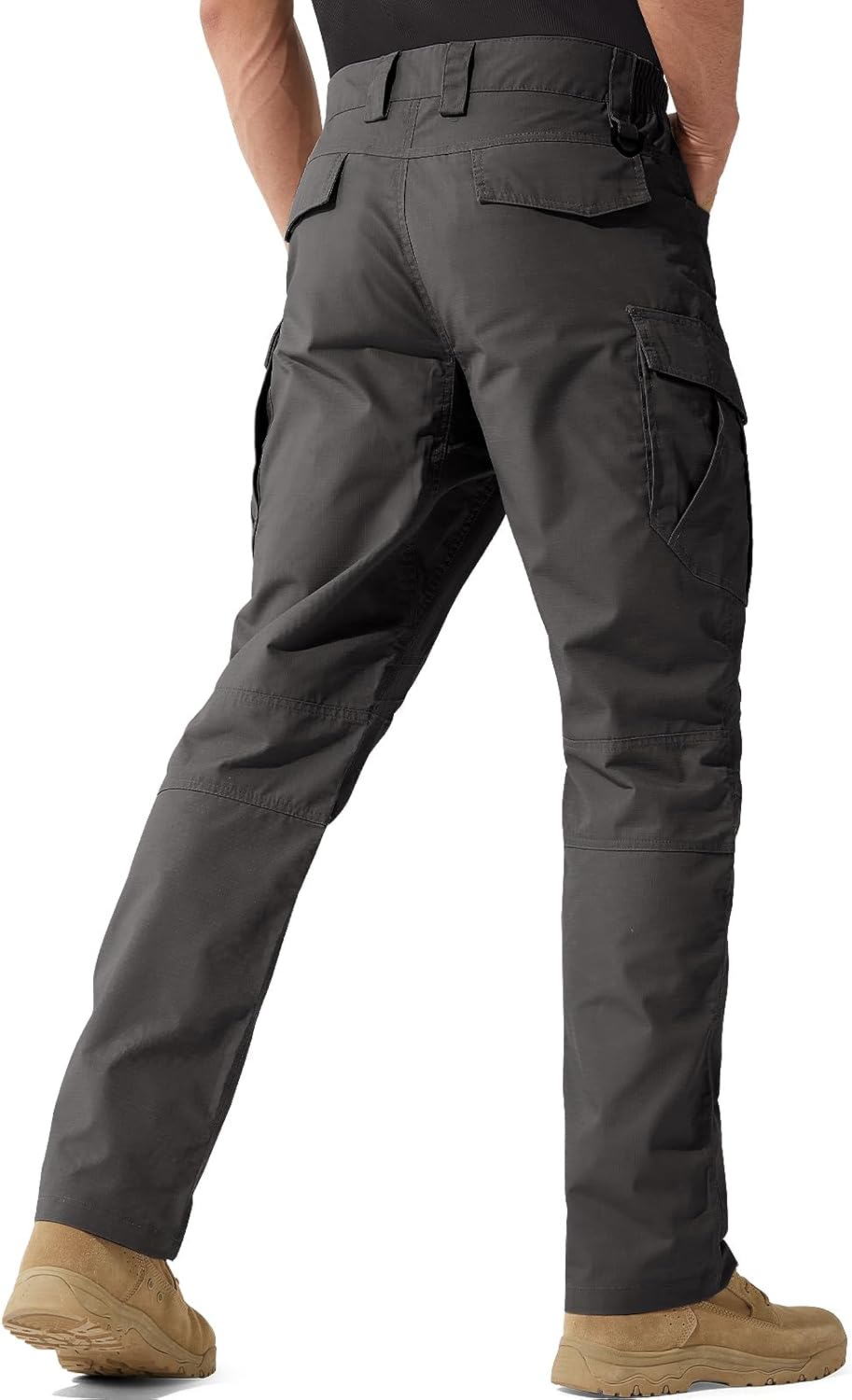 FREE SOLDIER Men's Water Resistant Pants Relaxed Fit Tactical Cargo Work Pants with Multi Pocket