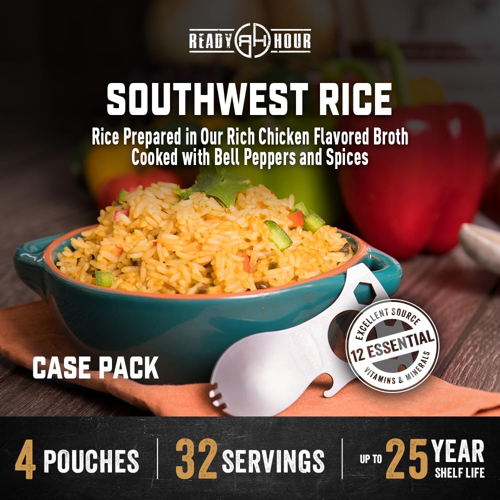 Ready Hour Mac and Cheese Case Pack (24 Servings), Freeze-Dried, Mac and Cheese Bulk, Survival Emergency and Real Non-Perishable Food, Long-Term Storage Food, 25-Year Shelf Life