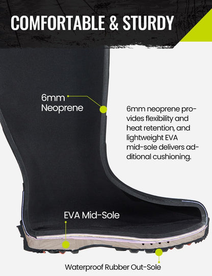 TIDEWE Hunting Boot for Women, Insulated Waterproof Sturdy Women's Hunting Boot, 6mm Neoprene and Rubber Outdoor Boot Next Camo G2