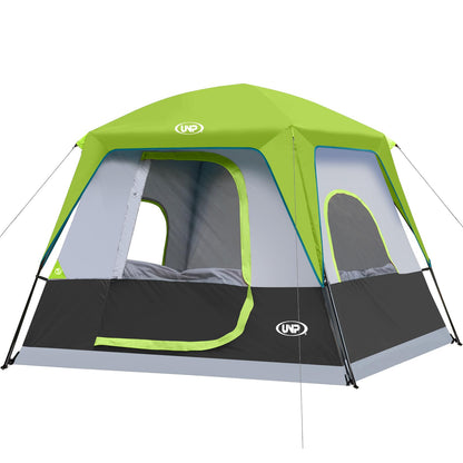 UNP 2/4/6/8 Person Tent, Portable Cabin Tent, Camping Tent 4-Person Easy Set Up, Waterproof with Top Rainfly for Outdoor Camping/Hiking | Easy Set Up, Waterproof, Top Rainfly