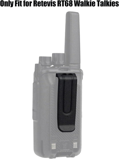 Retevis RT68 Walkie Talkie Belt Clips,Belt Clip Only Compatible with RT68 2 Way Radio(6 Pack)