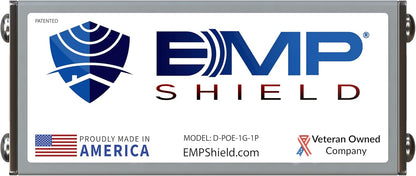 EMP Shield Ethernet Protection from Electromagnetic Pulse (EMP), Coronal Mass Ejection (CME), Solar Flare, & Lightning - Internet Surge Protector for laptops, WiFi Routers, Modems, & Desktop Computers