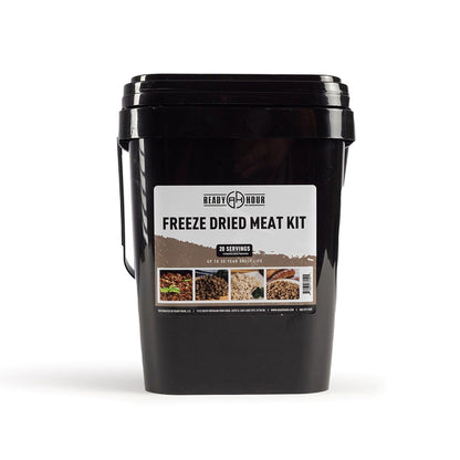 Ready Hour Freeze-Dried Meat Kit (20 Servings), Emergency Supply, Prepper Supply, Protein Source, Emergency Food, Prepper Survival Kit, Bulk Meat, Shelf-Stable, Long-Term Storage