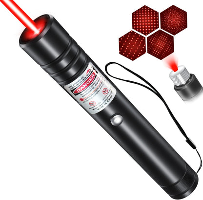 [Professional] Rechargeable Red Laser Pointer High Power Red Beam Laser Light Long Distance Range For TV/LED/LCD Screens Tactical Flashlights Presentation Office/Outdoors/Astronomic/Construction [001]