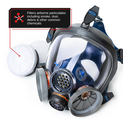 Parcil Distribution Gas Mask Survival Nuclear and Chemical Full Face Respirator - Organic Vapor & Particulate - CE Tested
