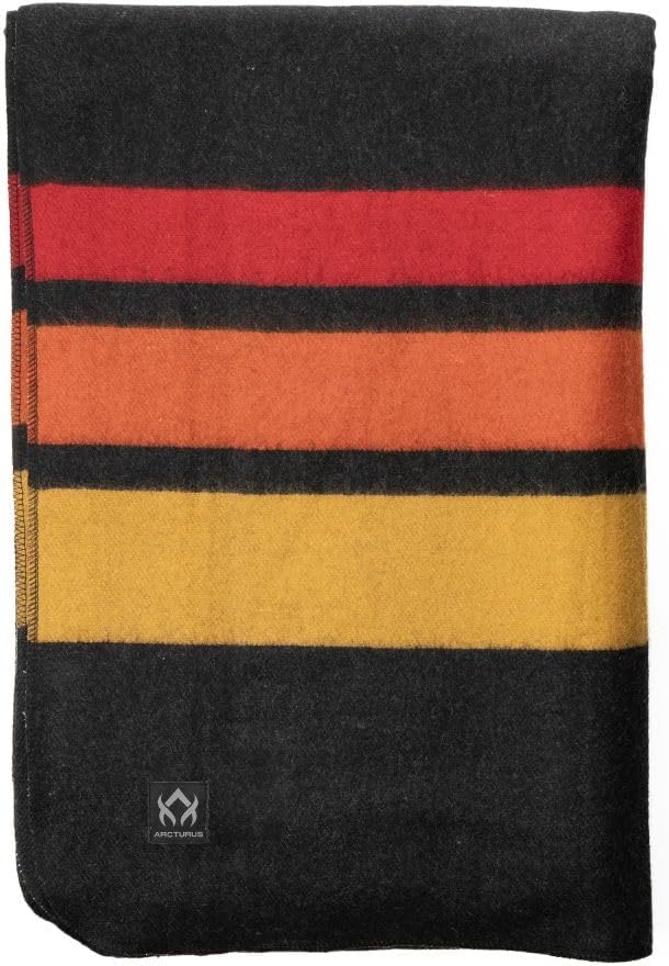 Arcturus Sunset Peak Wool Blanket and Carry Straps Bundle