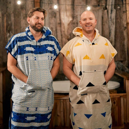 Arcturus Surf Poncho | Hooded Changing Towel & Cover-Up | 100% Cotton Velour | 2-in-1 Design Converts Your Poncho to a Beach Towel (Trestles, Adult)