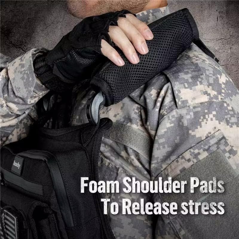 Jueachy Chest Bag For Men: Tactical Chest Vest Fits Most Pistols Chest Rig EDC Pouch Pack for Running,Hiking,Travel