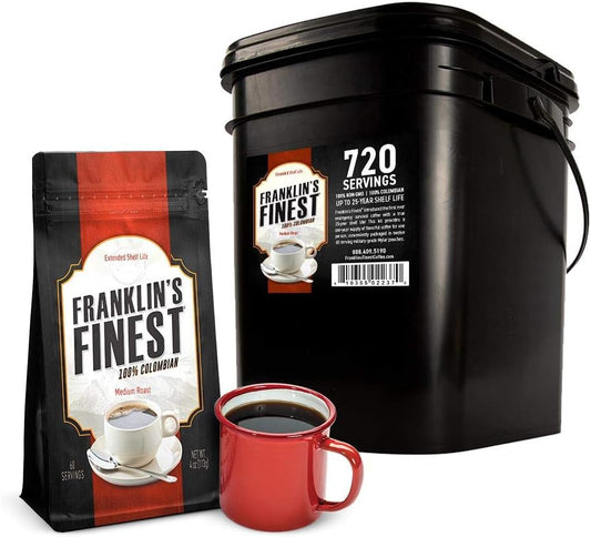 Franklin's Finest Survival Coffee 720-Servings by Patriot Pantry
