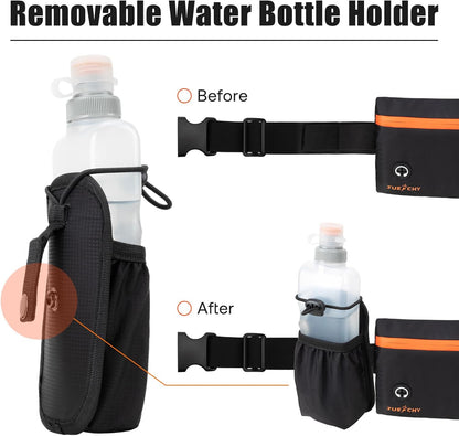 Jueachy Running Vest + Jueachy Running Belt with Water Bottle Holder