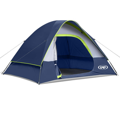 Camping Tent 4 Person, Waterproof Windproof Tent with Rainfly Easy Set up-Portable Dome Tents for Camping
