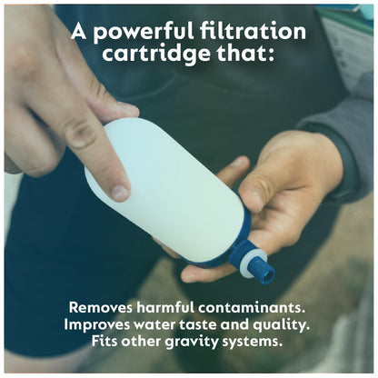PROT3CT Replacement Water Filter Cartridge: Alternative to Berkey Water Filter Replacement Cartridge - Adapts to Other Countertop Filter Systems, Powerful Protection, Lasts for 7,000L.