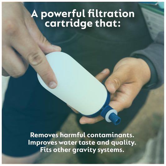 PROT3CT Replacement Water Filter Cartridge: Alternative to Berkey Water Filter Replacement Cartridge - Adapts to Other Countertop Filter Systems, Powerful Protection, Lasts for 7,000L.