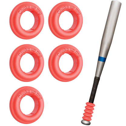 MIPREZT 5 Packs Baseball Bat Grip Choke Up Rings Choke Ring Baseball Softball Teeball Tball Bat Choke Up Ring Bat Knob Baseball Bat Accessories