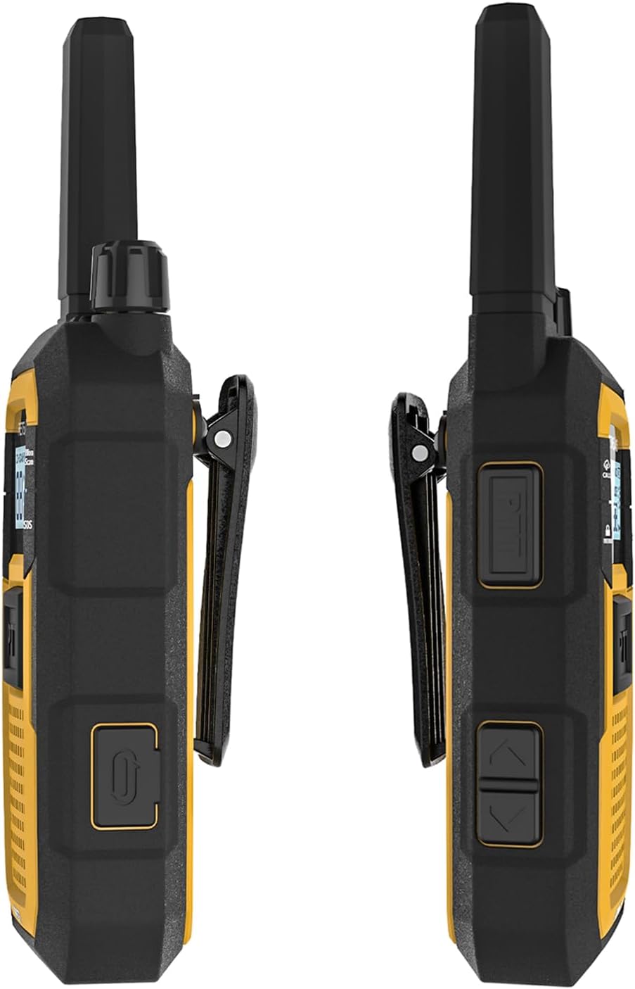Retevis RB48 Heavy Duty Walkie Talkies, Waterproof Two Way Radio, Advanced Triple Proof, 2000 mAh, Emergency, 2 Way Radio Long Range for Job Site (4 Pack) Yellow