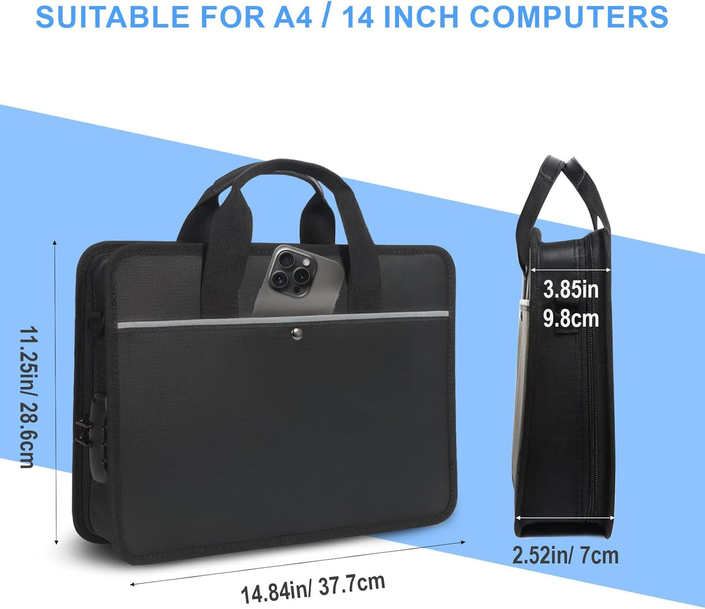 Faraday Bags for Phones and Accordion File Organizer