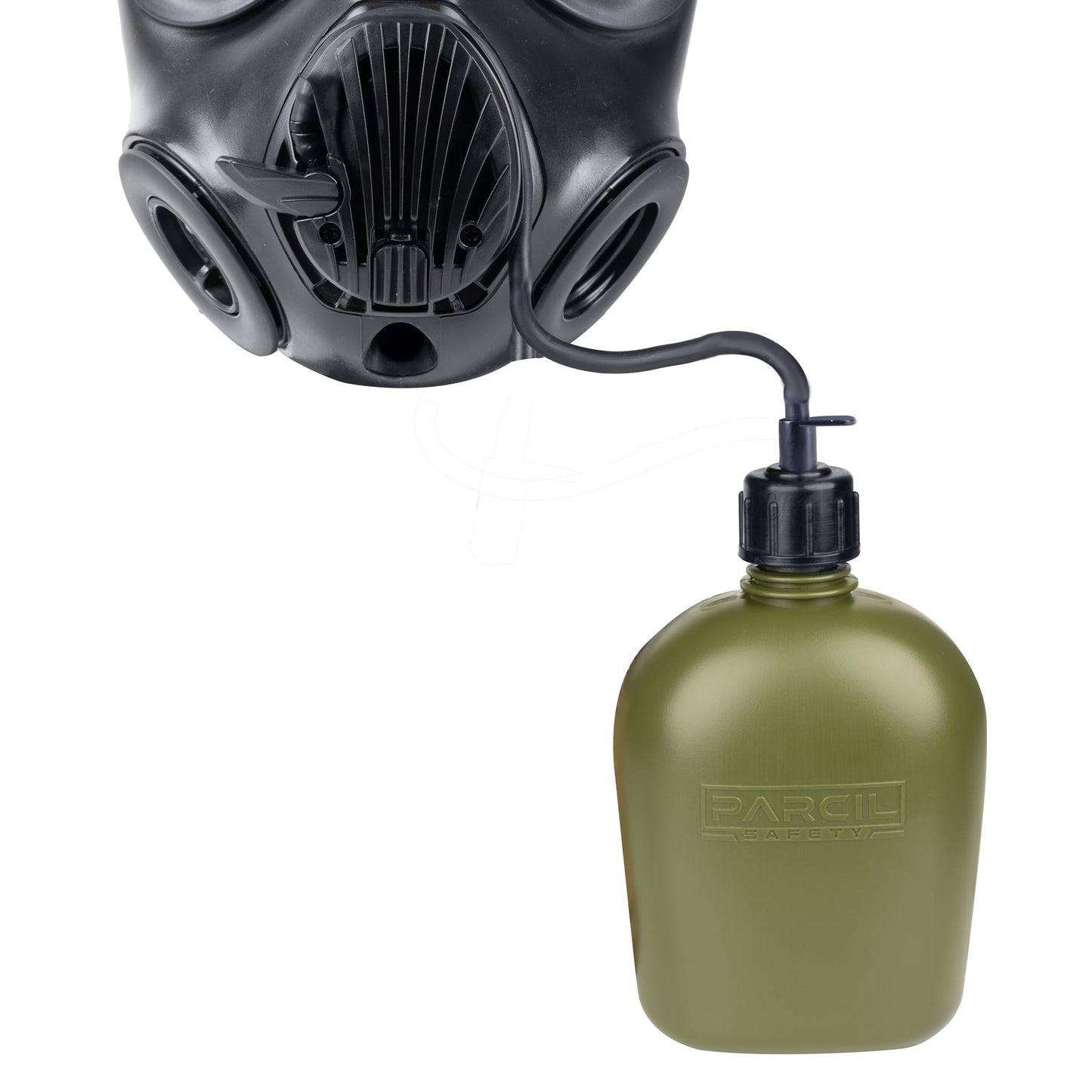 ST-100X Military Grade Full Face Respirator Mask with Advanced Air Filtration - For Chemical, Smoke, and Particulate Protection in Emergency Situations