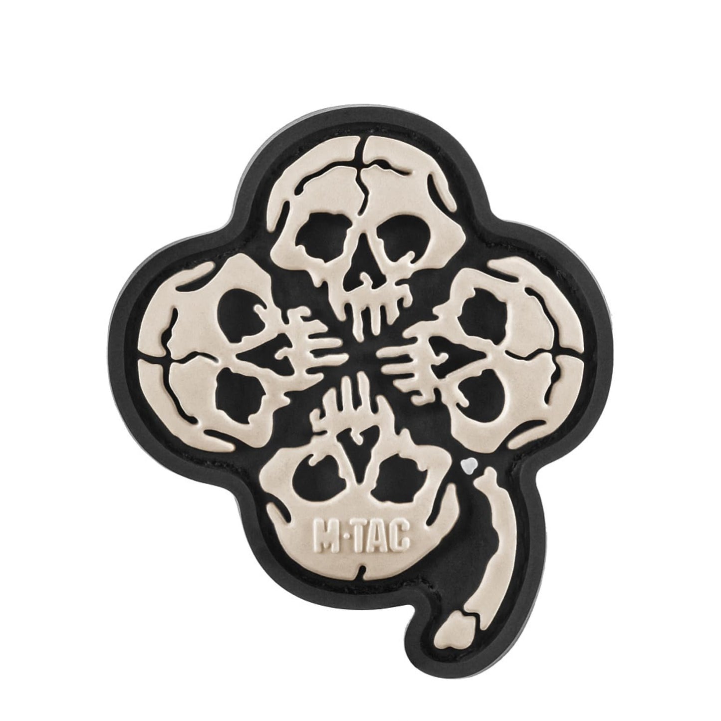 M-Tac Patch Clover with Skull 3D PVC