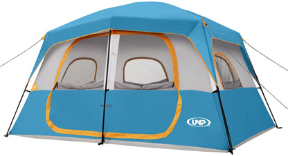 UNP 2/4/6/8 Person Tent, Portable Cabin Tent, Camping Tent 4-Person Easy Set Up, Waterproof with Top Rainfly for Outdoor Camping/Hiking | Easy Set Up, Waterproof, Top Rainfly